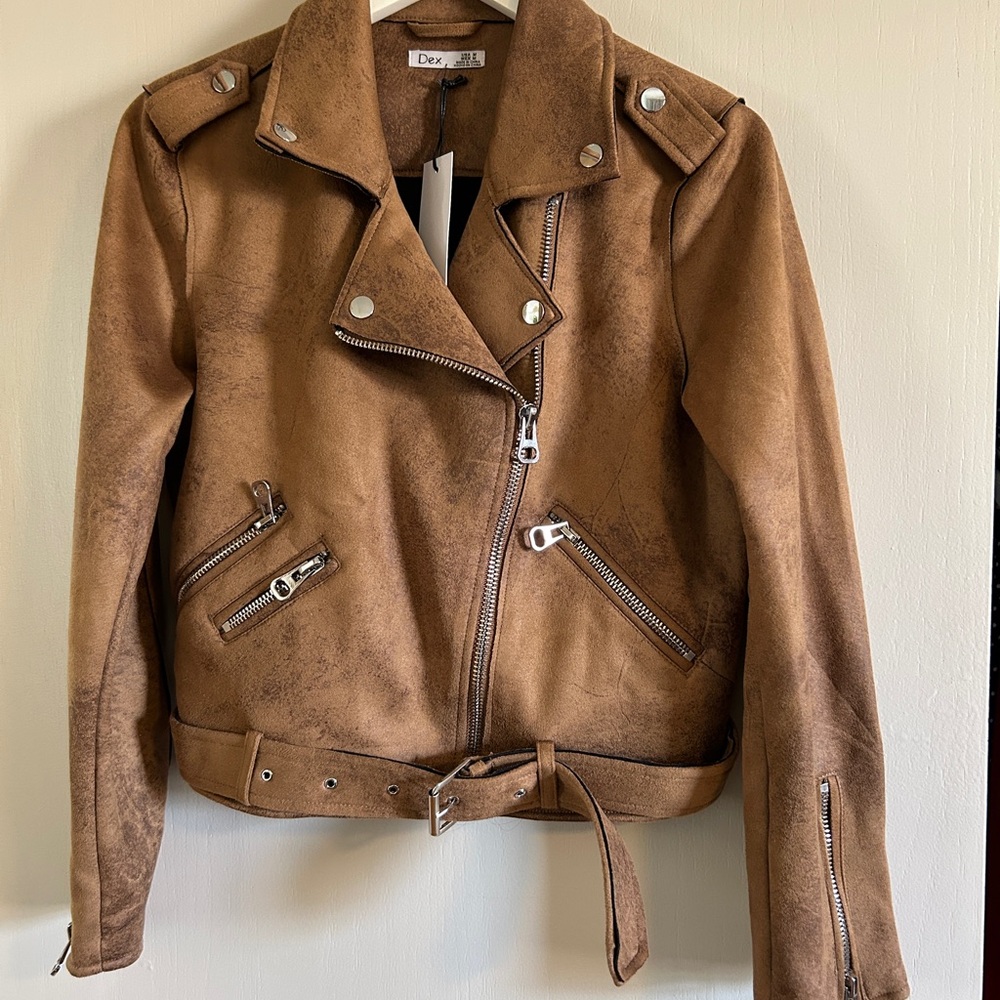 NWT Brown Moto Style Jacket